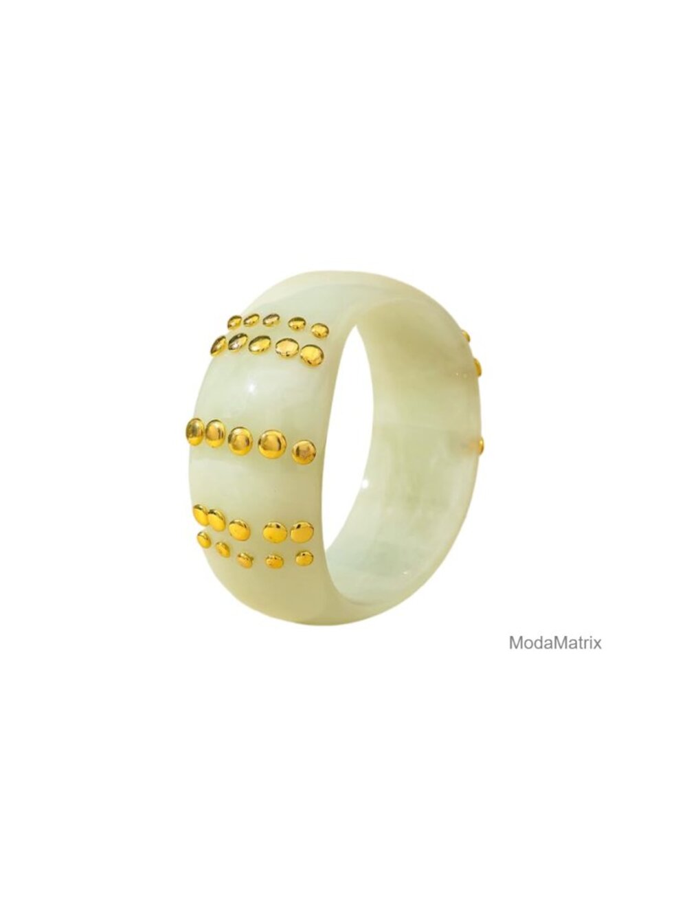 Chunky Resin Bangle Bracelet for Women Acrylic Cuff With Studs Statement Jewelry